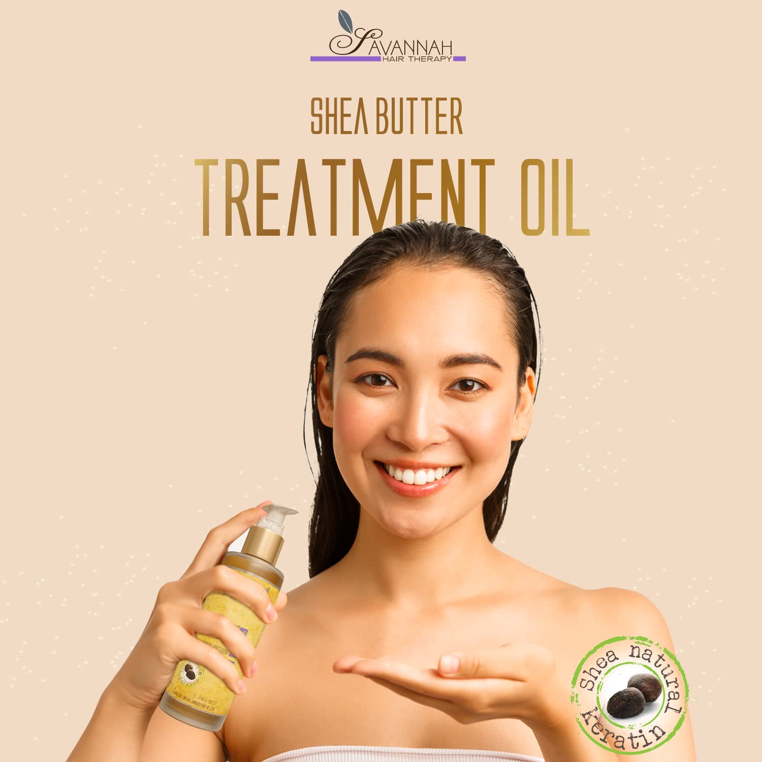 Savannah Hair Therapy - Shea Butter Treatment Oil - 1.69 oz